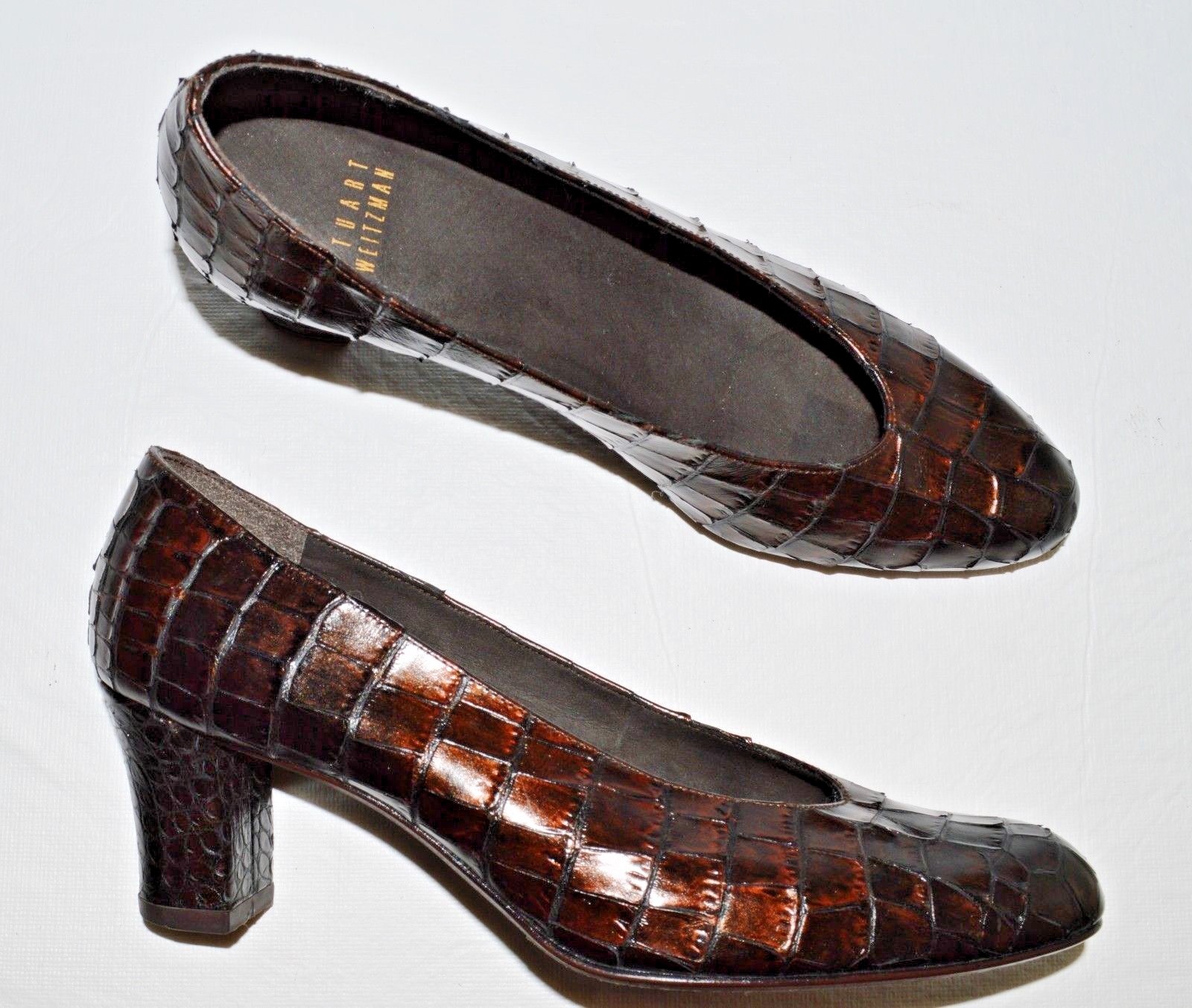 STUART WEITZMAN SZ 6 M BROWN METALLIC COPPER LEATHER LEATHER LEATHER PUMPS HEELS DRESS SHOES 9ae9bd STUART WEITZMAN SZ 6 M BROWN METALLIC COPPER LEATHER LEATHER LEATHER PUMPS HEELS DRESS SHOES 9ae9bd