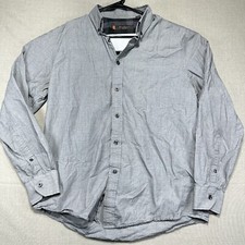 Ben Sherman Long Sleeve Shirt Men  s Size L Gray Button Down