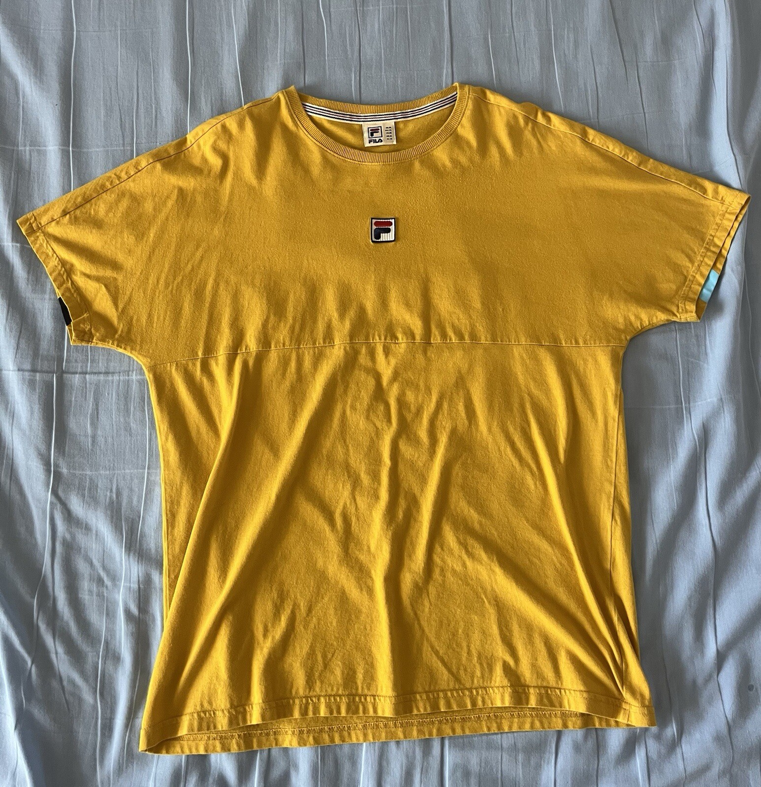 T shirt Fila Skater stile retrò gialla uomo taglia M