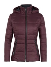 Icebreaker Women Stratus P Jacket Hooded (s) Velvet / Jet Heather 104760614