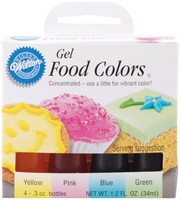 Wilton Gel Food Primary 4 Colors Set Batter Icing Frozen Cake Dessert Whip Cream Wilton Gel Food Primary 4 Colors Set Batter Icing Frozen Cake Dessert Whip Cream