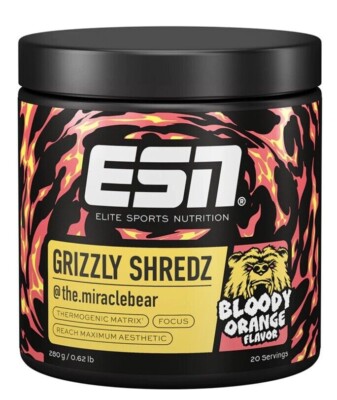 ESN Grizzly Shreedz Blood Orange Flavor   Limited Edition Urs Kalecinski
