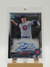 2021 Riley Thompson 1st Auto Bowman Chrome # CPA-RT - Chicago Cubs
