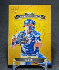 Sam Huff Debut Diamond Kings Rookie RC 2021 Diamond Kings Card Texas Rangers. rookie card picture