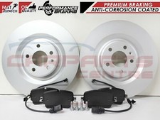 FOR AUDI A8 Q7 Q8 REAR ANTI CORROSION COATED BRAKE DISCS PADS SENSOR KIT 350mm