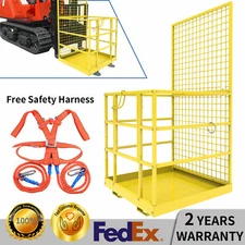 43"x45"Forklift Safety Cage Basket Safety Cage 2 Person Work Platform 1300LBS