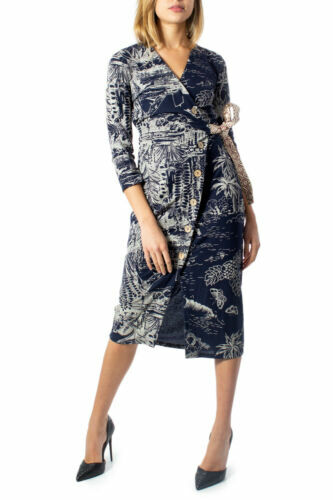 Abito Donna Desigual Maniche Lunghe | 50% Cotone 50% Lyocell | Scollo Rotondo Con Bottoni - Foto 7