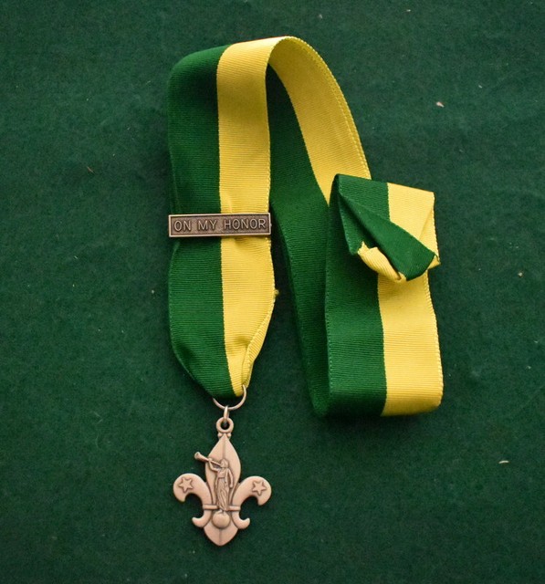 VINTAGE BOY SCOUT CHURCH MEDAL ADULT ON MY HONOR MORMON EBay