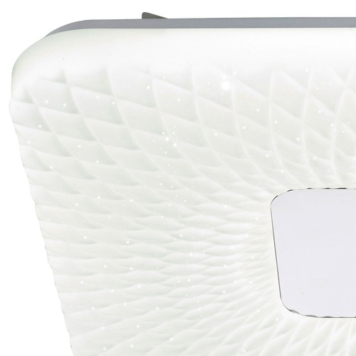 Plafoniera Sterneneffekt Lampada Telecomando LED Dimmerabile L 43 CM - Foto 9 di 12