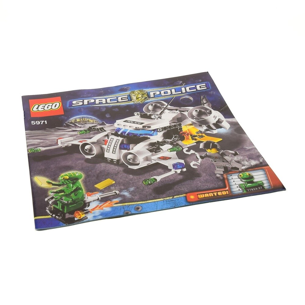 1x LEGO Building Instruction Space Gold Heist Bankraub Police Spaceship 5971