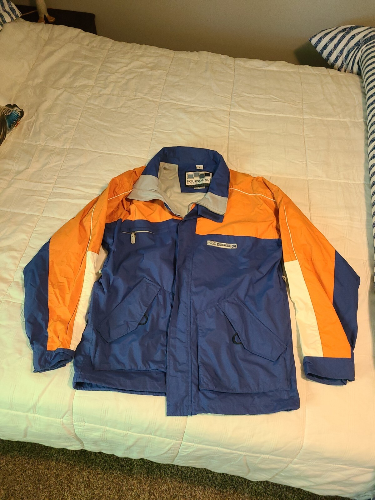 Men’s Foursquare Snowboard Techfour 5000 Blue Snowboard Jacket Large eBay
