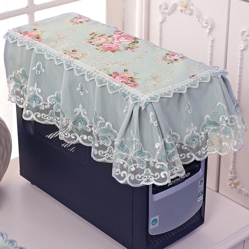 3x Lace Floral Embroidery Cover Cloth Monitor Keyboard Dustproof Cover Cloth Kit - Afbeelding 6 van 16