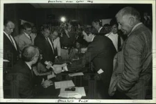 1991 Press Photo Absentee ballots counted in Albany, New York election