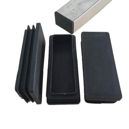 50x100mm Plastic Black Blanking End Cap Tube Pipe Insert Plug Bung Black/White - Picture 4 of 5