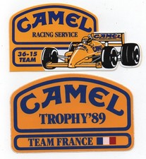  AUTOCOLLANT CAMEL RACING SERVICE - 36-15 TEAM  CAMEL TROPHY  89