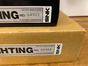 Mvs Neo Geo Art Of Fighting  English Marquee and Artset Same Serial 64903