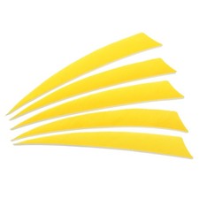 Arrows Vanes 50 Pack 5 Inch Arrow Feather Right Wing Yellow for DIY