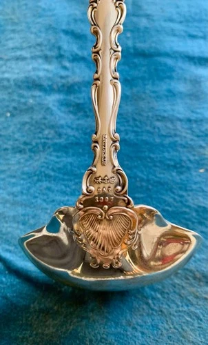 Vintage Gorham STRASBOURG Sterling Silver Gravy Ladle "OLD MARKS"