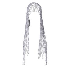 Shimmering Simulated Pearls Hair Jewelry Featuring Dramatic Fringe Tassels