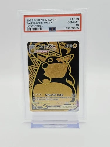 PSA 10 Pikachu Vmax TG29/TG30 Lost Origin Pokemon Secret Trainer Gallery Holo