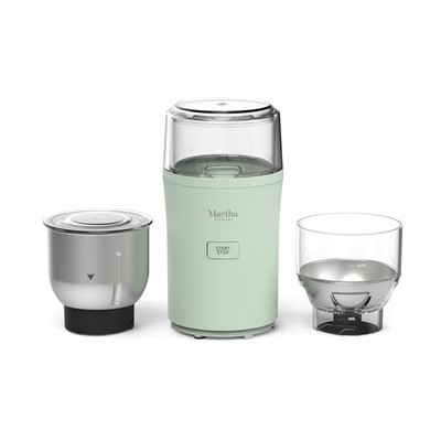 Martha Stewart Electric Coffee & Spice Grinder, Dual 2.5oz Removable Bowls, S...