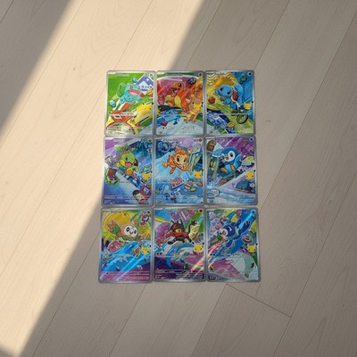 All 9 Pokemon TCG First Partner Illustration Collection in sets of
