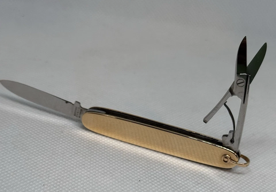 14K Gold Pocket Knife Giesen & Forsthoff Solingen Germany 14K  B.A.B. Antique - Image 4 of 4