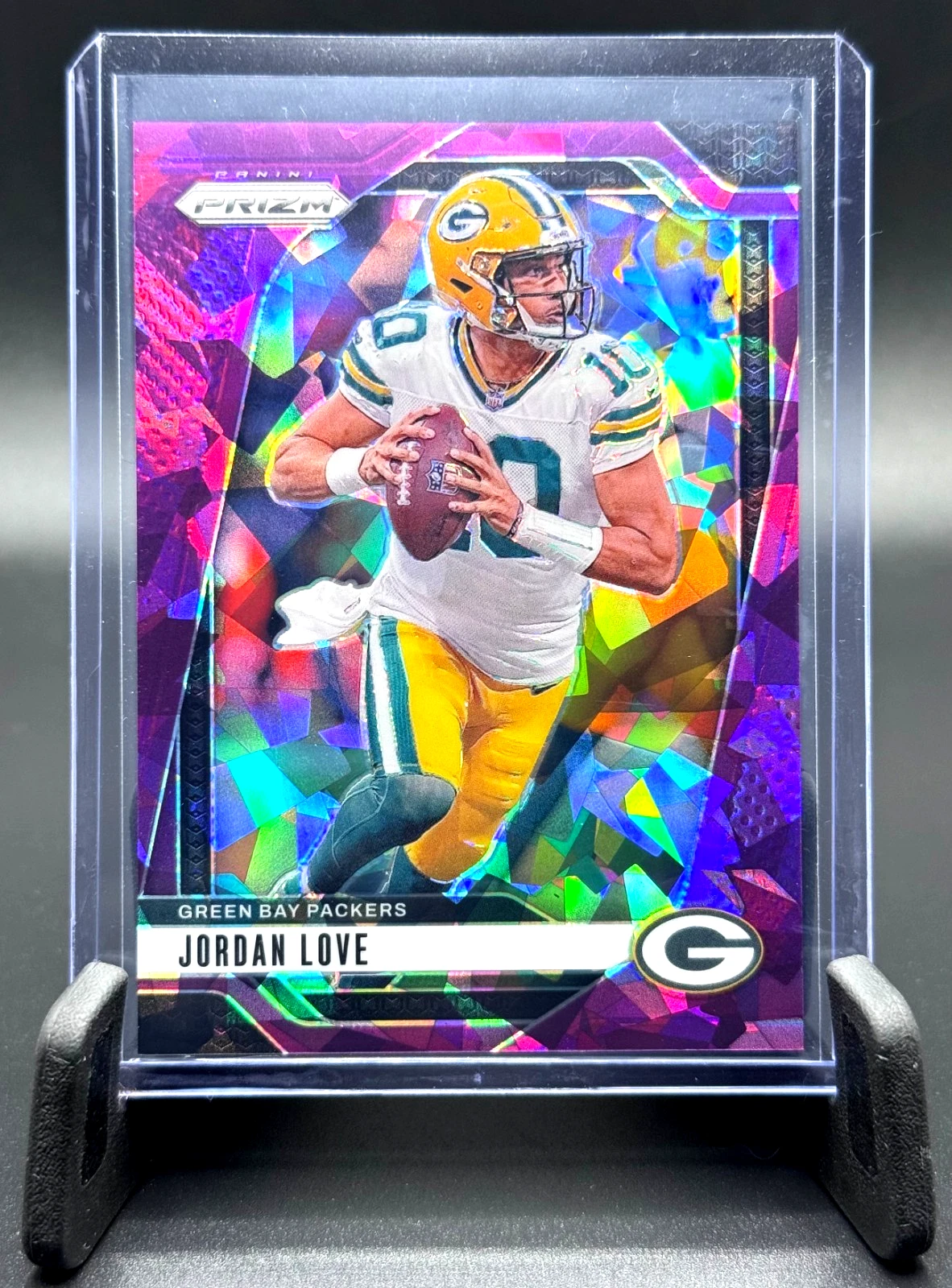 2024 PANINI PRIZM #101 JORDAN LOVE PURPLE ICE /225 PACKERS