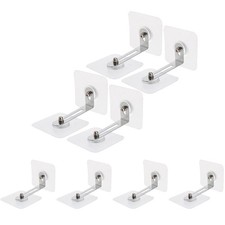  8 Pcs Adhesive Furniture Wall Anchors to Anti Tip Kit for Bookcase
