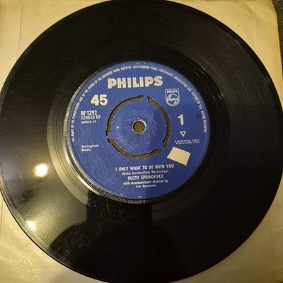 Dusty Springfield - I only want to be with you - 7'' Vinyl Single - Free UK Post