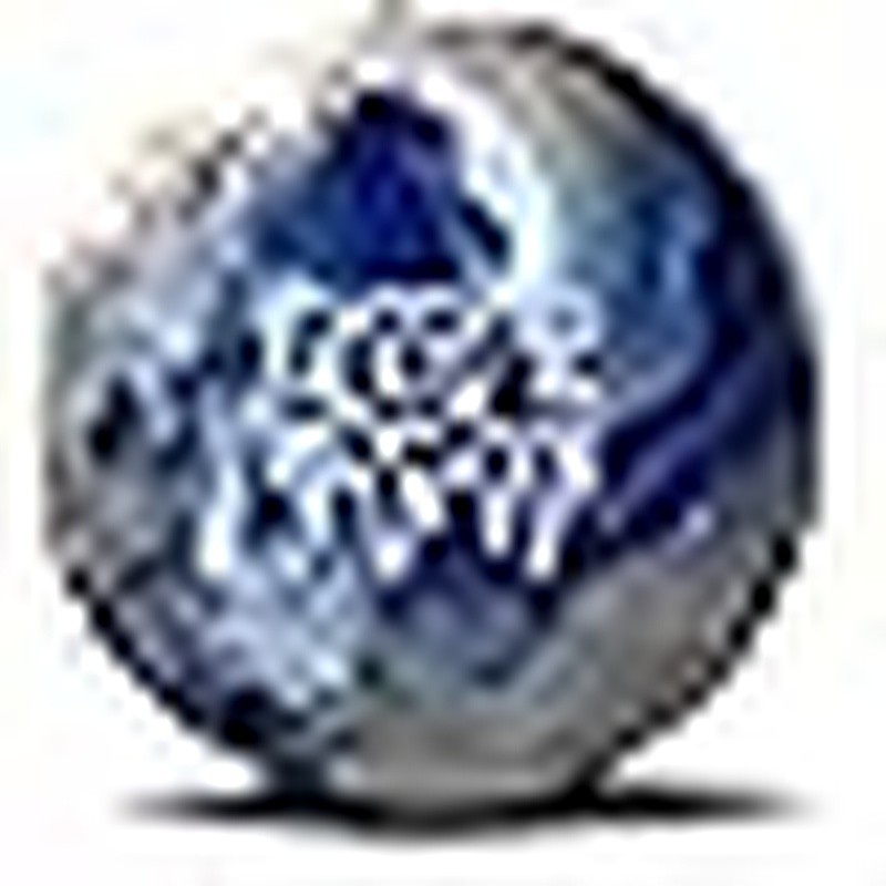 Bowling Ball Traditional 3-Piece Core Pearl Polyester Blue W