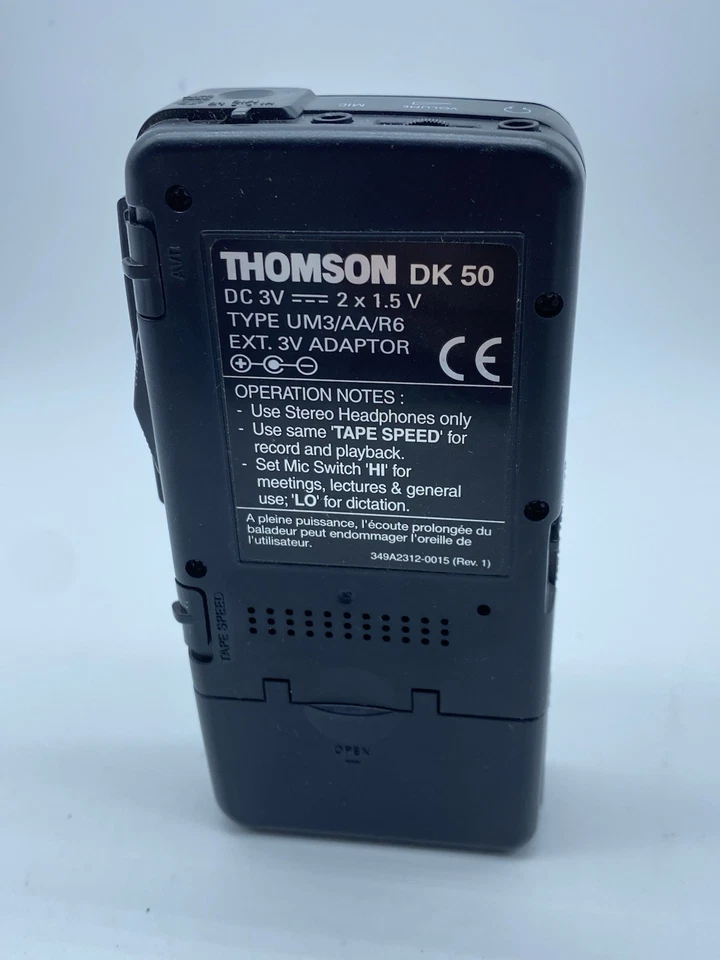 Thomson DK-50 Micro Cassette Recorder . Funzionante. - Imagen 4 de 4