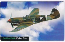 Scientific Explorer Card 2007 Curtiss P-40 Flying Tiger WW2 Fighter Plane