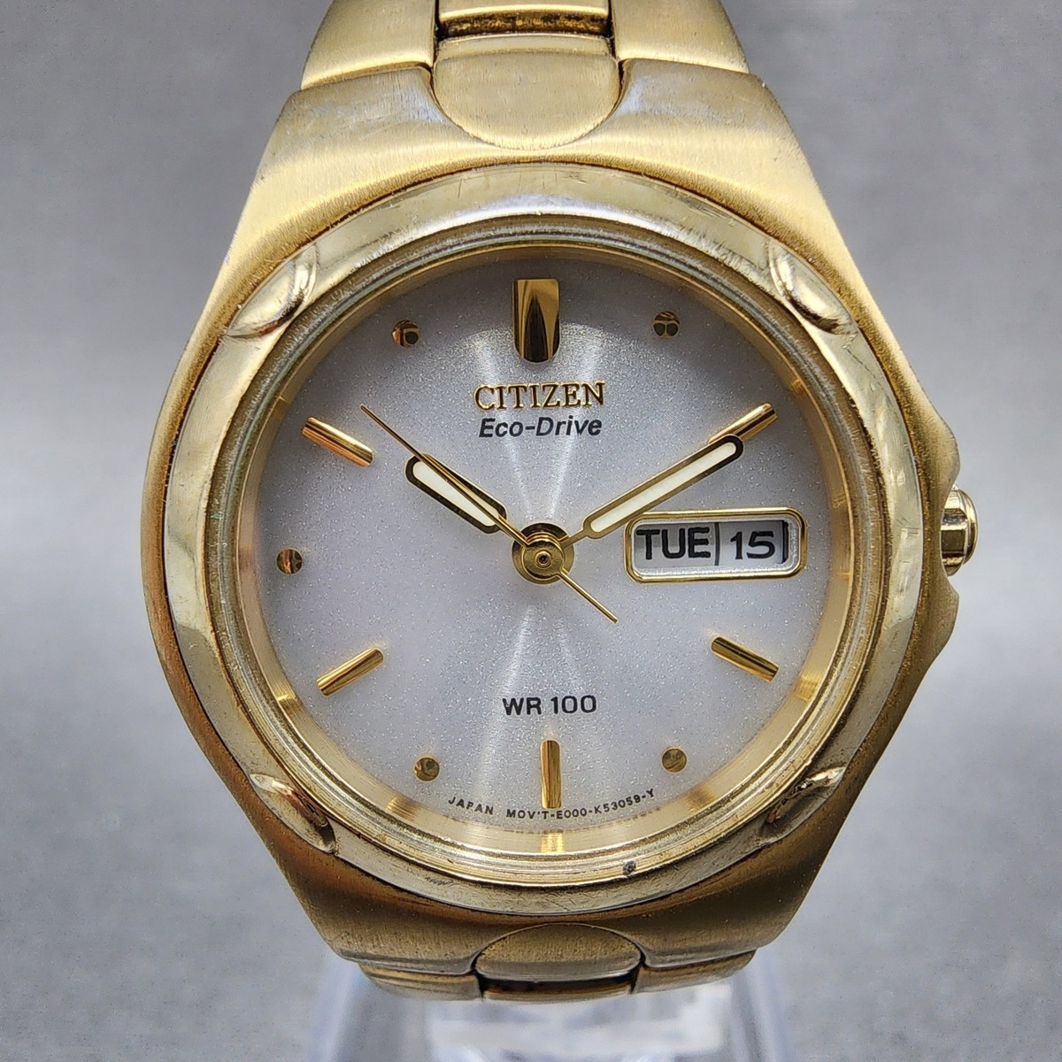 CITIZEN Eco-Drive WR 100 時計 Citizen eco-Drive WR 100 Watch Women 26mm Silver Dial Gold Tone