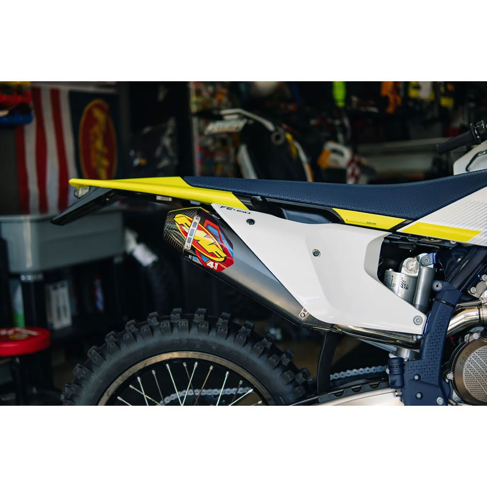 FMF Factory-4.1 RCT Aluminum Silencer/Carbon  Cap fits Yamaha Yz250f 2019-2026