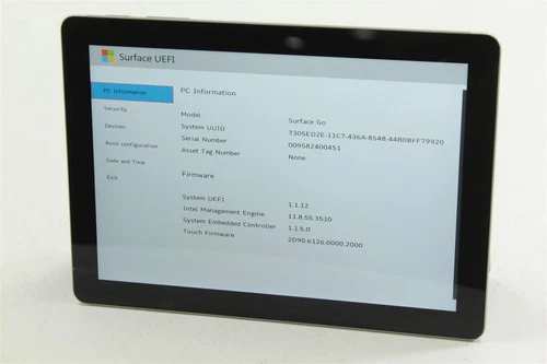 Microsoft Surface Go 1825 1st Gen 10" Pentium 4415Y 128GB SSD 8GB RAM NO OS