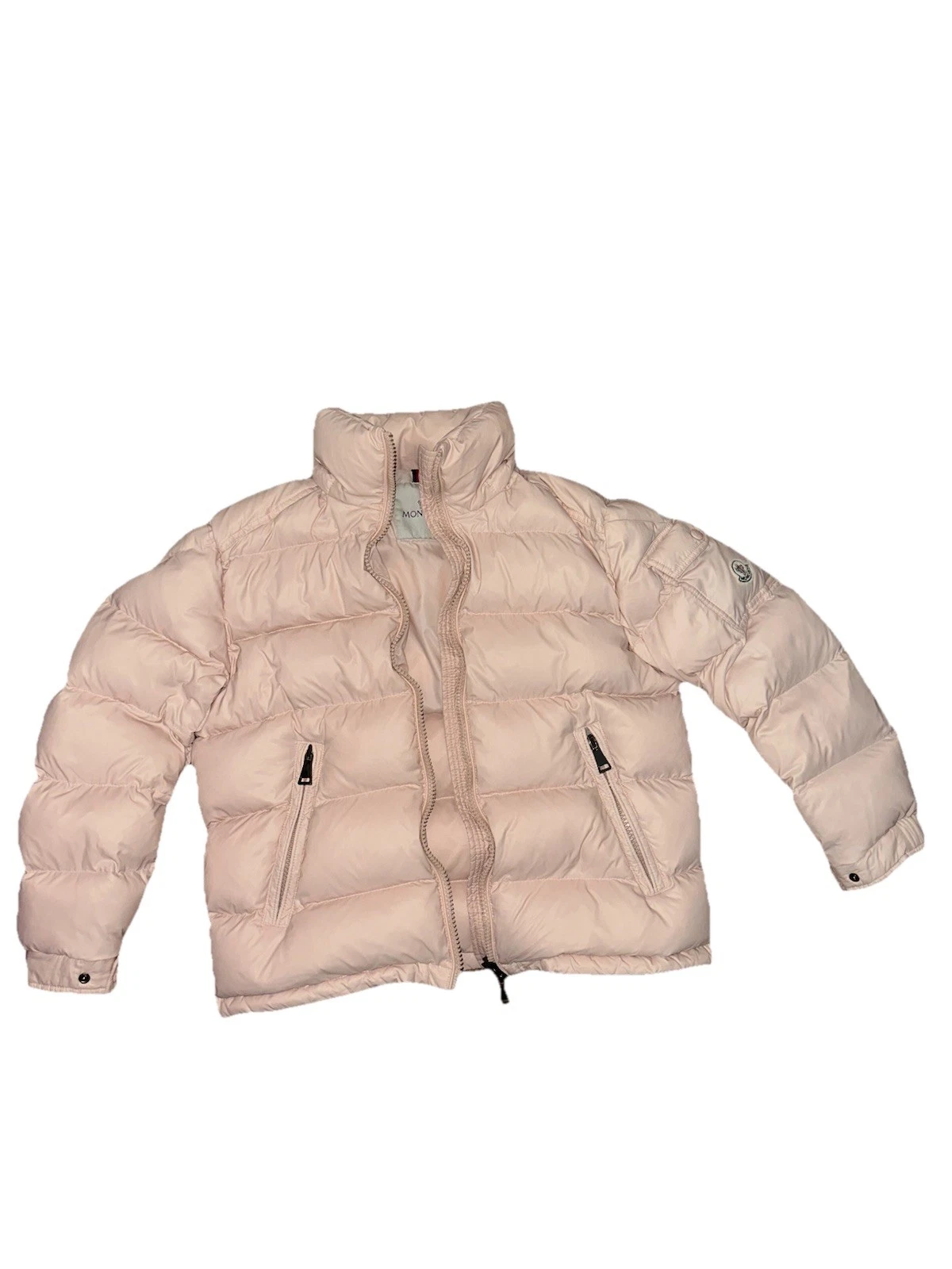 Moncler cappotto puffer rosa chiaro donna taglia 2