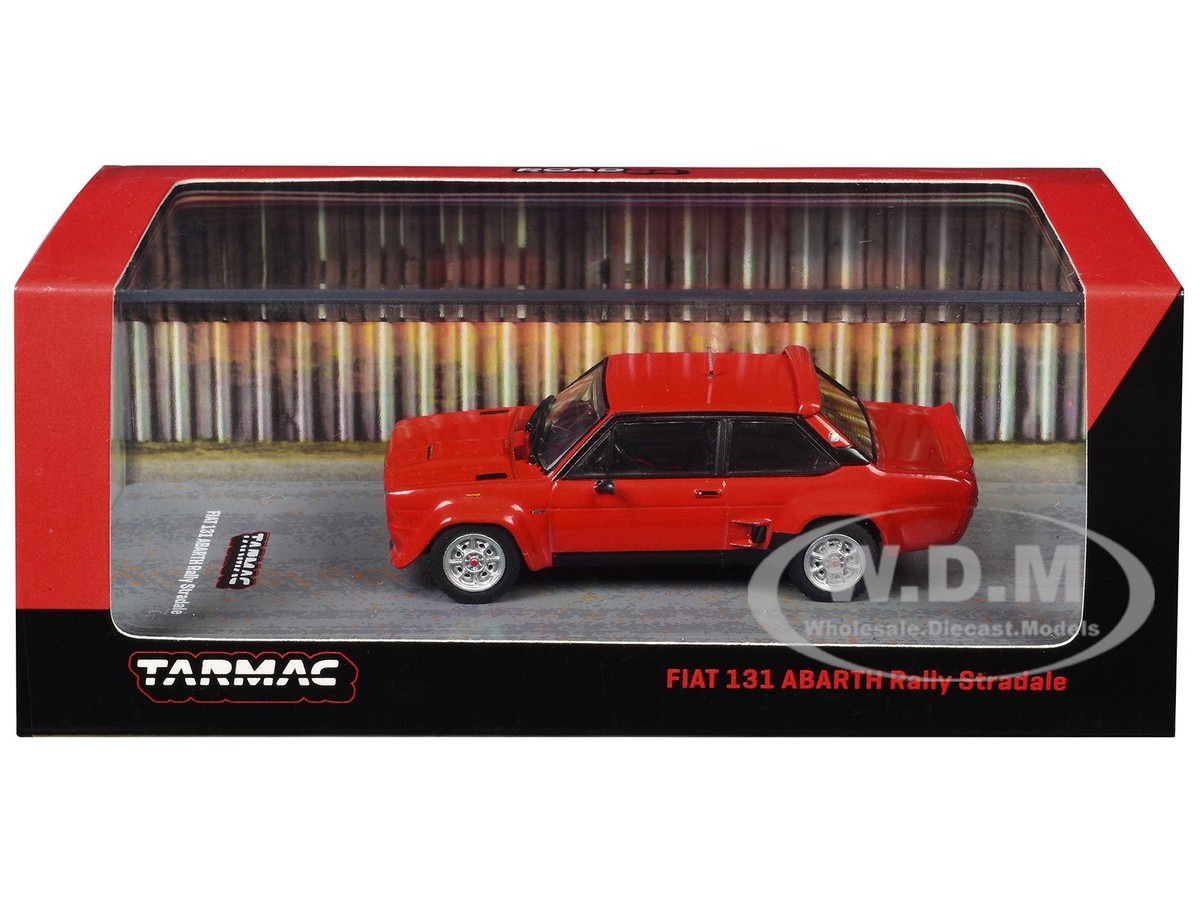 FIAT 131 ABARTH RALLY STRADALE RED 1/64 DIECAST CAR BY TARMAC