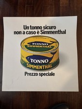 TONNO SIMMENTHAL CARTONCINO PUBBLICITARIO VINTAGE