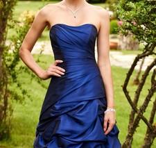 WTOO by Watters Women's Blue Sleeveless Dress, Fit & Flare ,Sweetheart, Size20 .