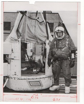 Joseph Kittinger Projekt Excelsior III Space Jump Gondola 1960 Vintage Pressefoto