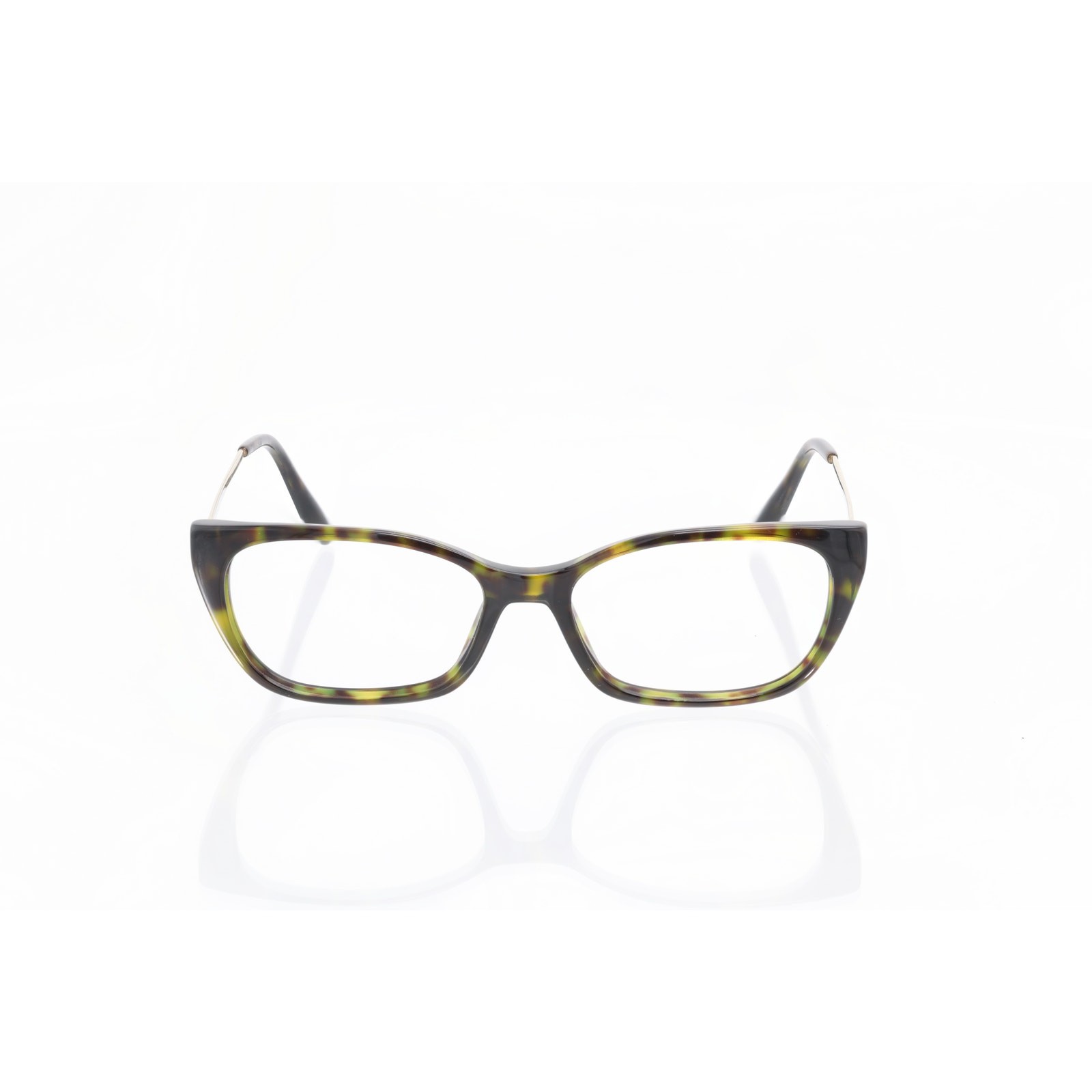 Prada PR 14XV Green/Brown Tortoise 52-16-140mm Eyeglasses FRAMES ONLY - GOOD thumbnail 3