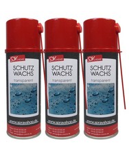 SCHUTZWACHS Spray 3x 400ml transparent Sprüh...