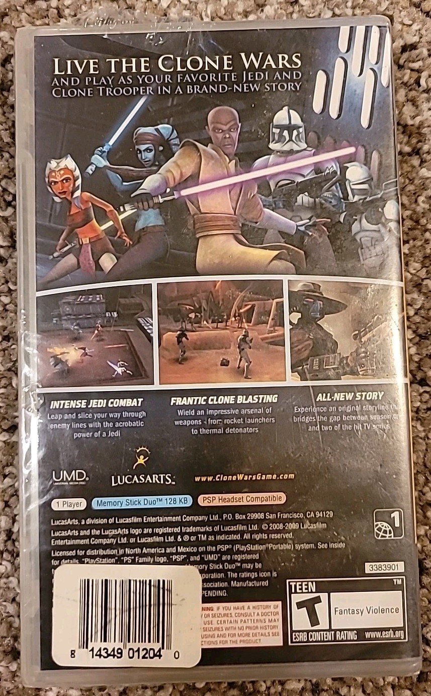 Star Wars: The Clone Wars -- Republic Heroes (Sony PSP, 2009) Brand New Sealed 