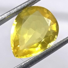Mind Blowing Quality 6 Ct Natural Yellow Sapphire Pear Shape IGL Gems 6MHB