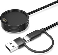 Usb C Ladekabel 2-In-1 FüR Garmin Fenix 8 7 6S Forerunner Venu 1,2M