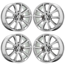 19 Lincoln Mkz Bright Chrome Wheels Rims Factory Oem Set - 3953