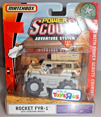 Matchbox Power Scouts Adventure System Rocket FYR-1 w/Launching Missile NEW RARE