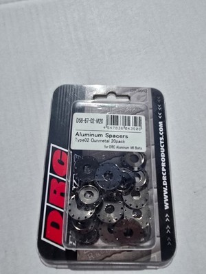 DRC Aluminium Spacer Type 02 Gunmetal 20er Pack Unterlagscheiben D58-67-02-M20