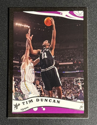 2005-06 Topps Black 196/500 Tim Duncan #21 HOF